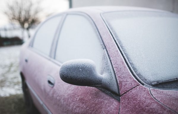 frozen windscreen